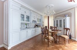 35 современных идей дизайна кухни. Фото 2015 Дизайн белой кухни в московской квартире. Фото 2015