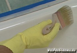 Какой краской красить ванну?