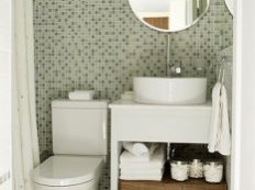 Отделка ванной комнаты плиткой мозаикой фото