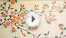 DIY:ДЕКОР КОМНАТЫ.РИСУЕМ ЦВЕТЫ НА СТЕНЕ\ПЕЧКЕ АКРИЛОВЫМИ